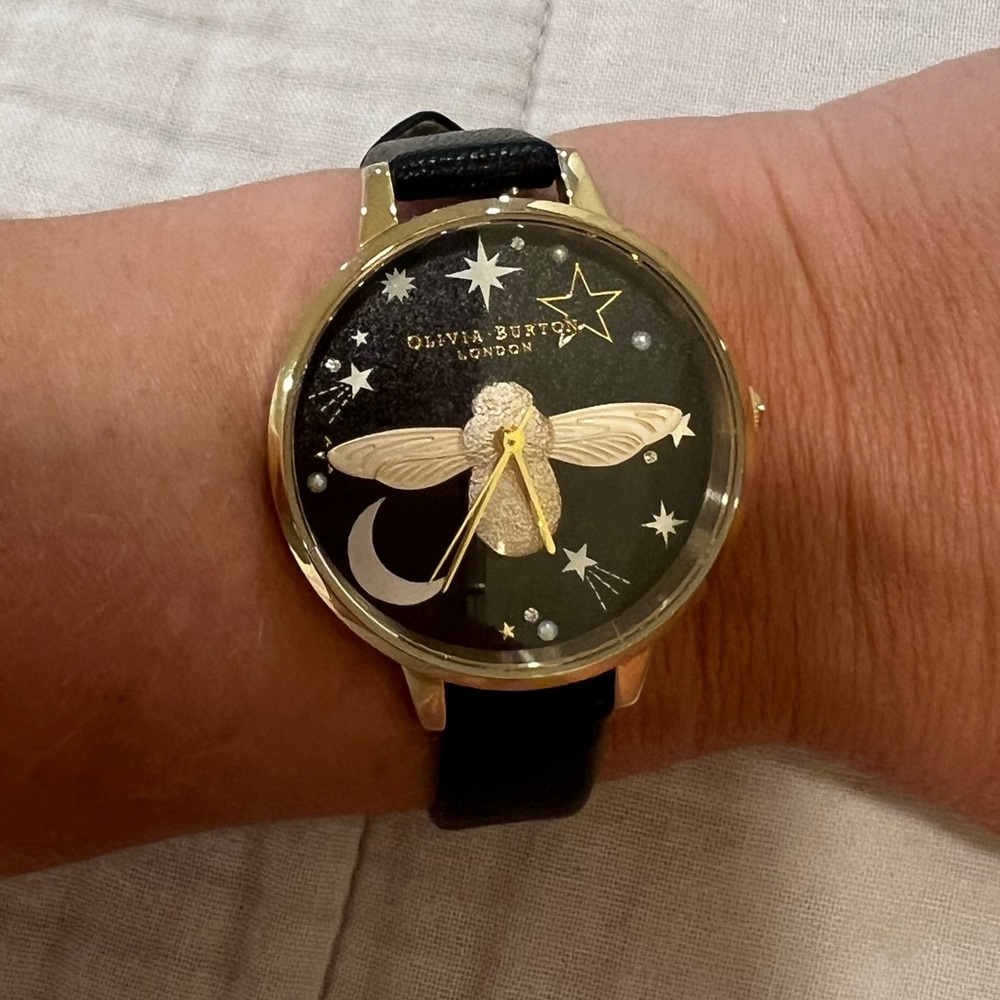 Olivia Burton Black Bee Watch